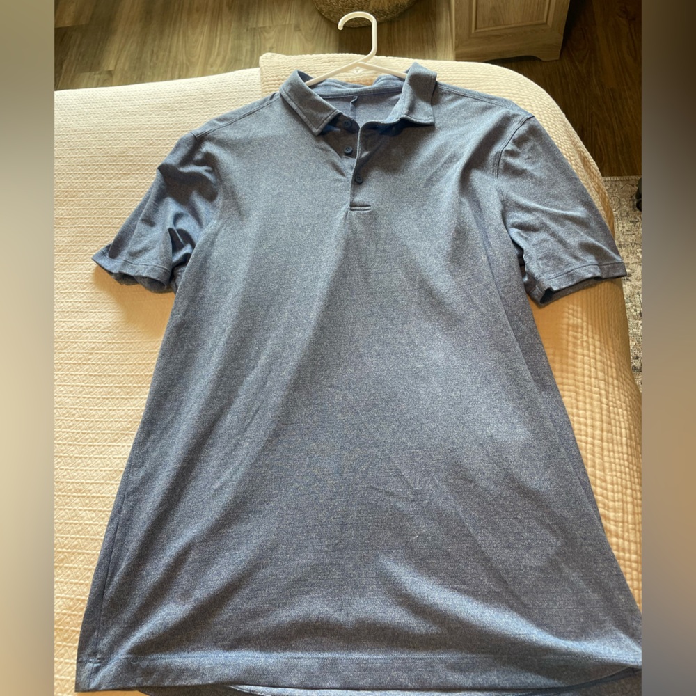 Lululemon Men's Blue Polo Shirt